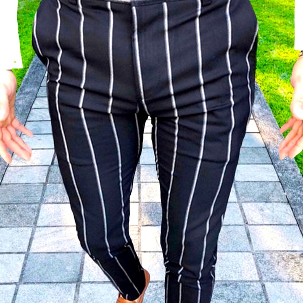 Black plain dress pants